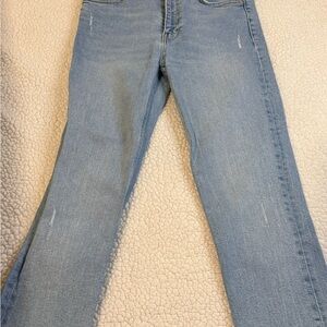 Zara Light Blue Straight Leg Jeans